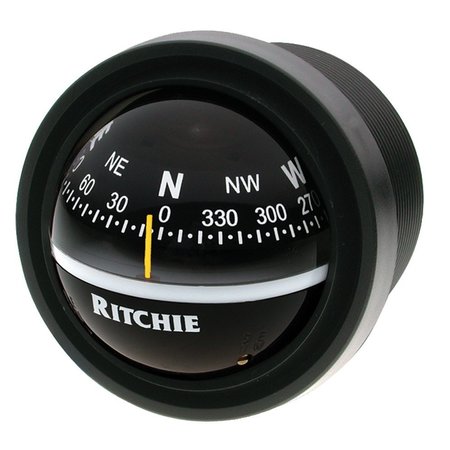 RITCHIE V-57.2 Explorer Compass - Dash Mount - Black V-57.2